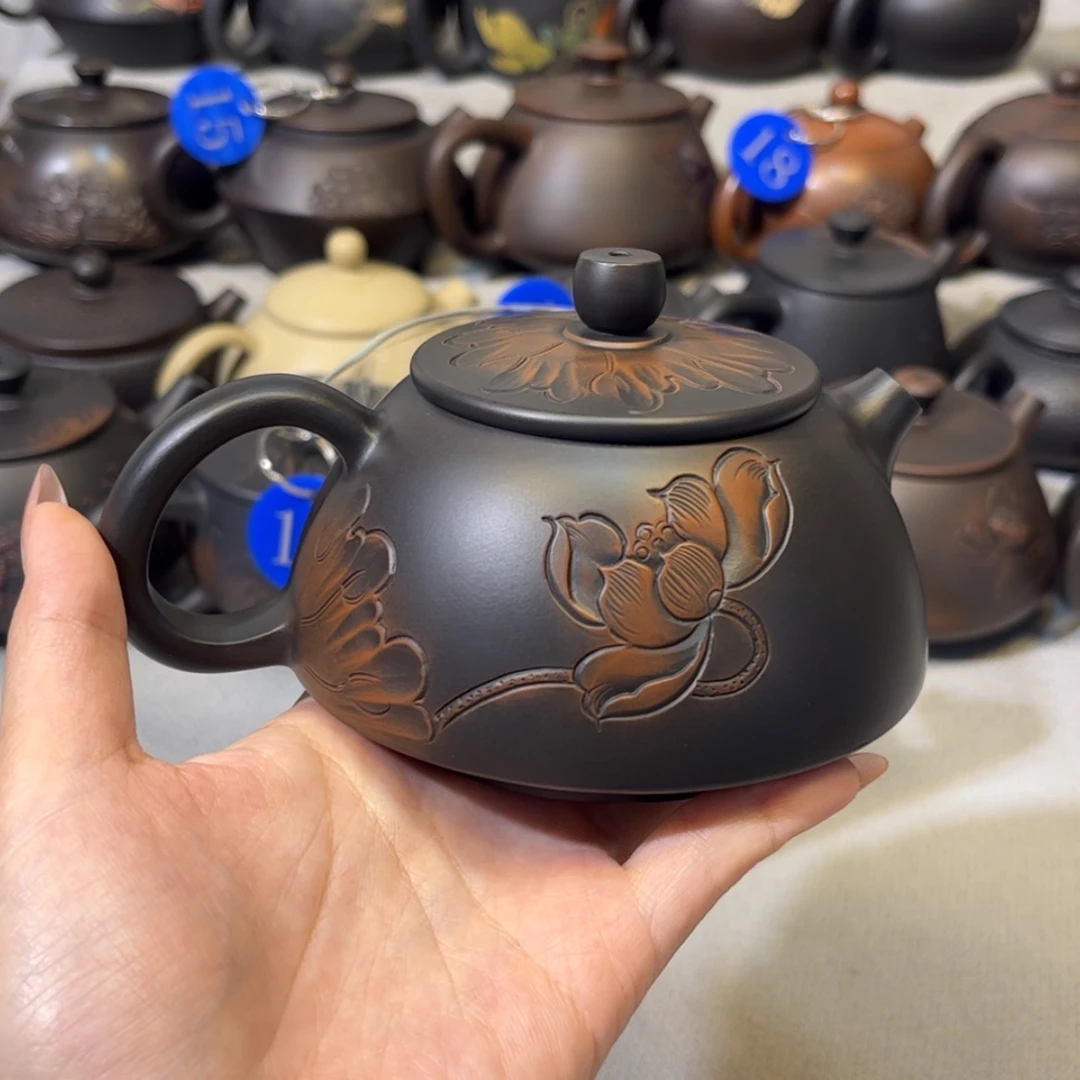 【闪购商品】红泥 浮雕莲蓬 容量 270c c