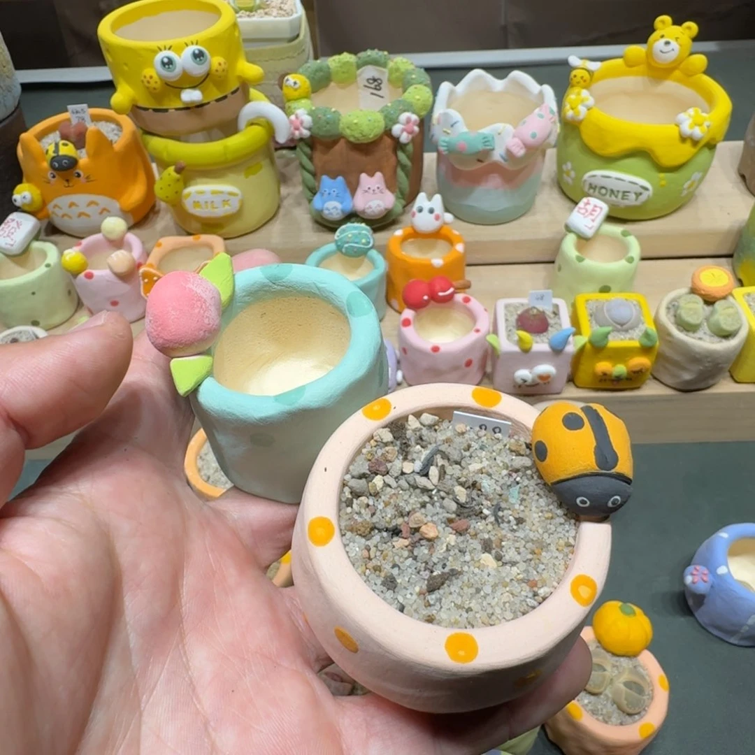 红陶半*时蘑菇676花盆