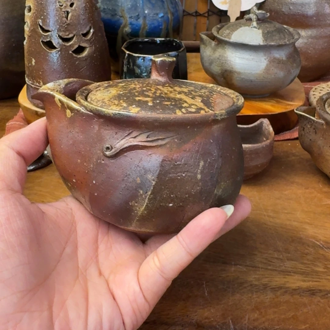 柴岗信义备前烧宝瓶福利一口价