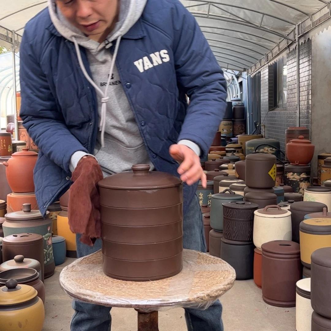 紫砂茶叶罐8 饼茶叶罐