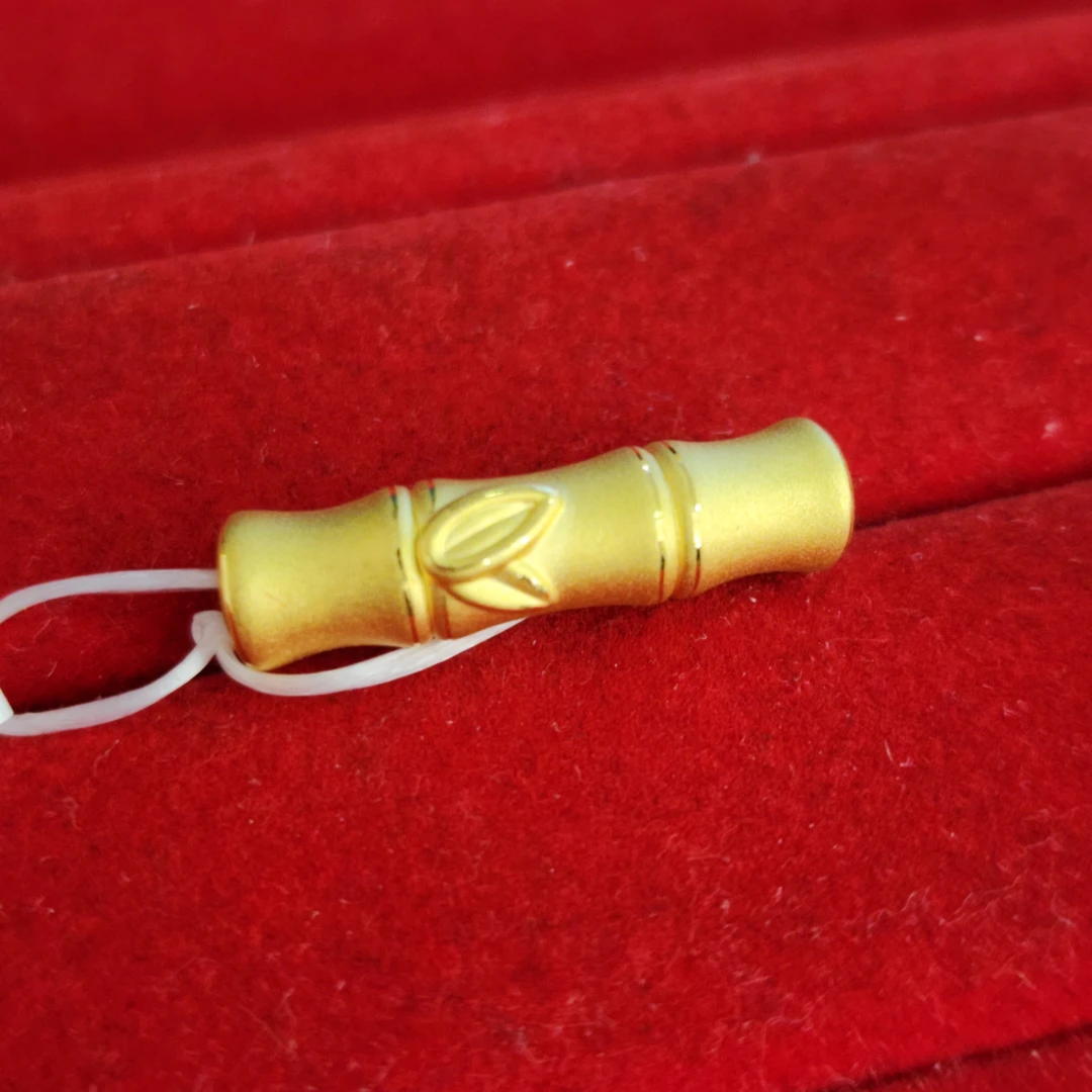 【奇奇专享】足金999投资金 竹节弯管 GP 1