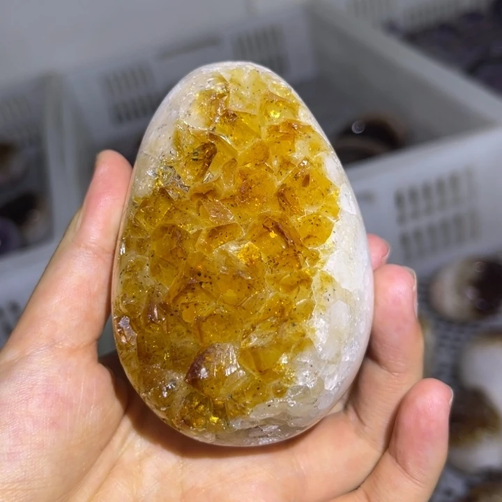 发饰未镶嵌水晶黄晶蛋