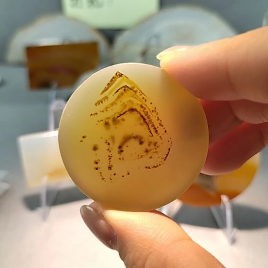 玛瑙/玉髓未镶嵌吊坠挂牌成吉思汗