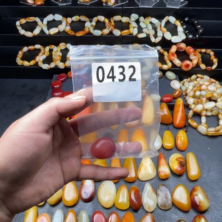 和田玉手串未镶嵌雨**南