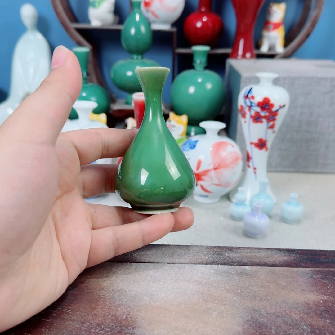 陶瓷手工小花器摆件