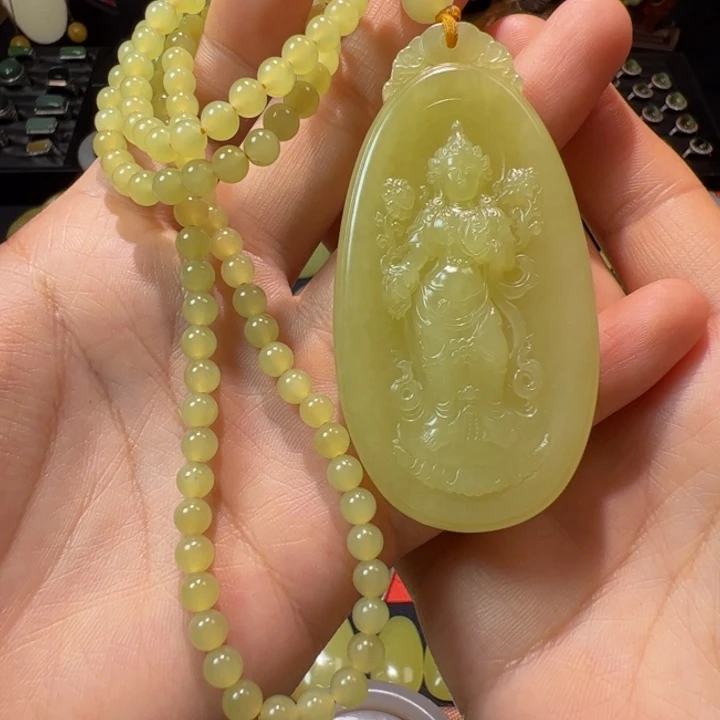 和田玉（黄玉）颈饰未镶嵌