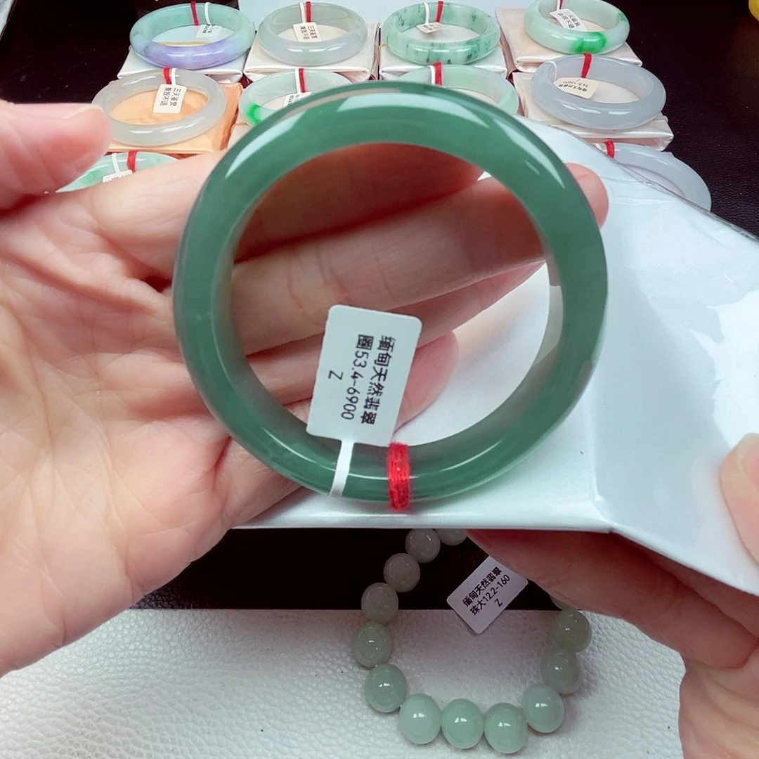 翡翠未镶嵌手镯天然缅甸翡翠