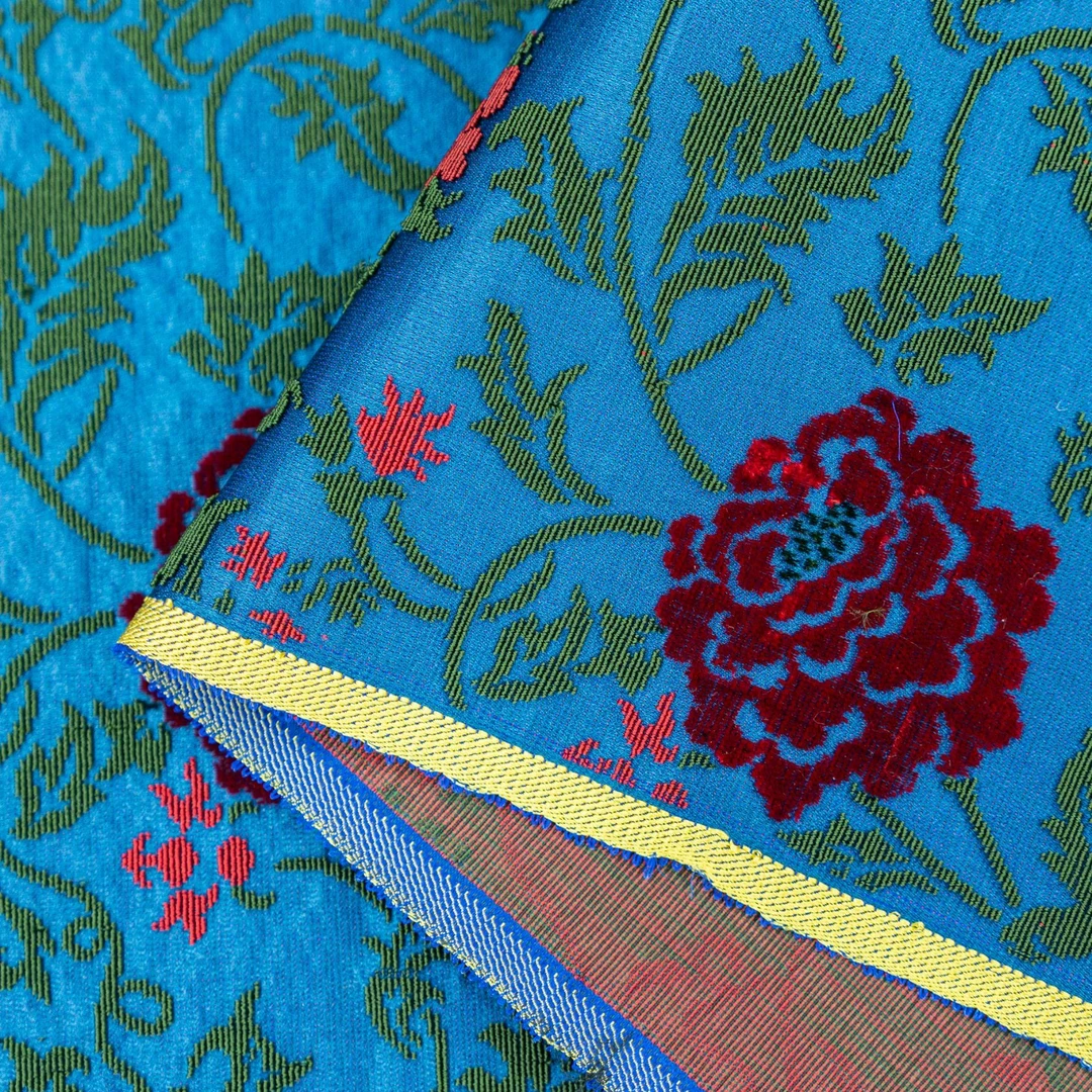 | 戴春明 · 多彩缠枝莲 | 漳缎 门幅70CM 一经裁剪概不退换