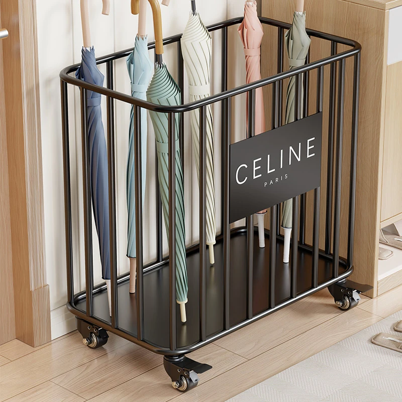 雨伞收纳架家用门口置物架商用收纳伞桶酒店大堂放置架入户门伞架