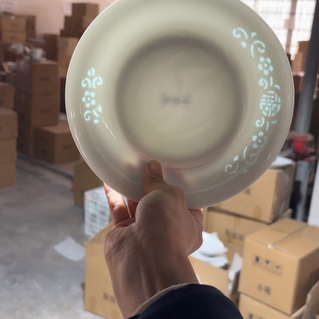 玉瓷景德镇陶瓷两只手七英寸好的