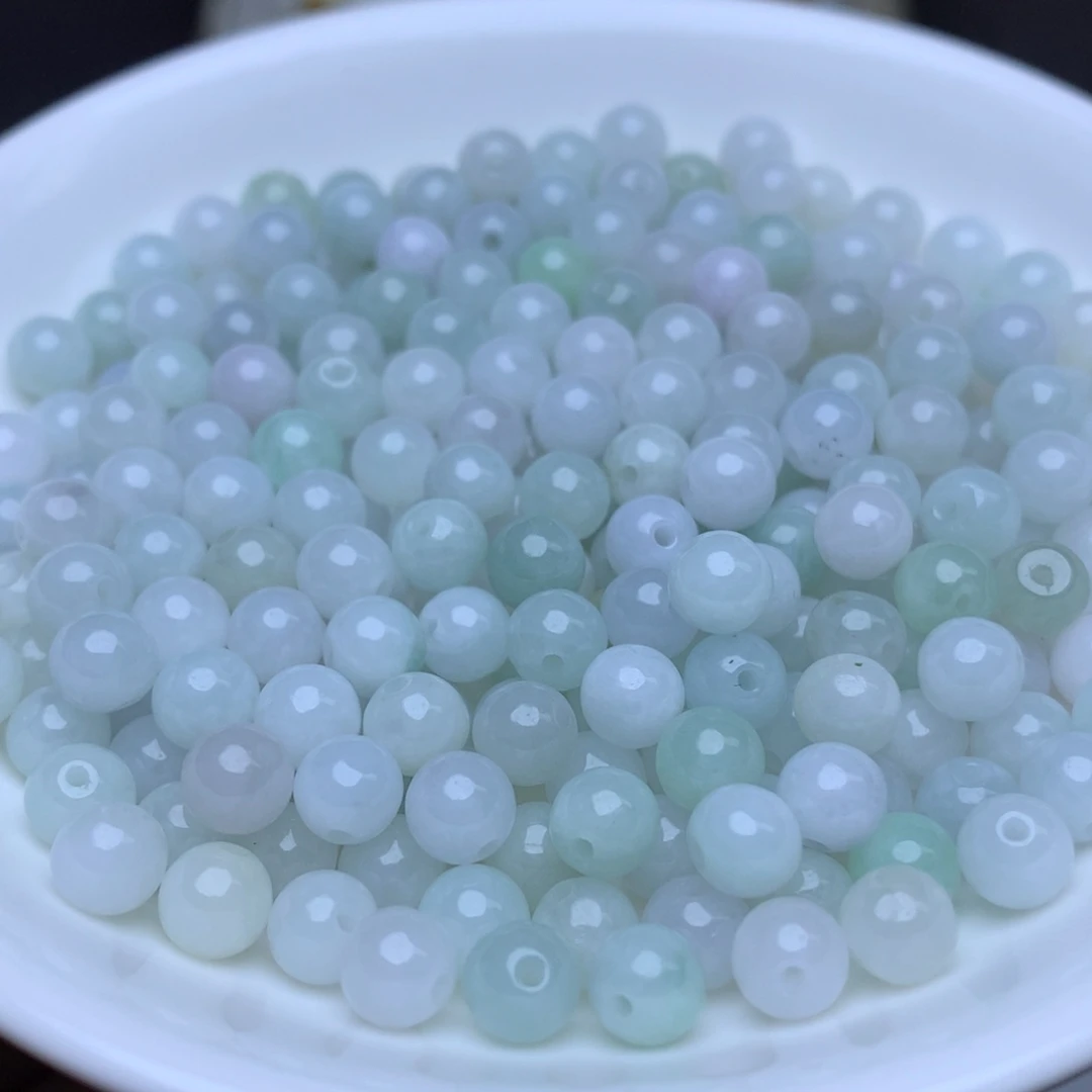 【闪购商品】翡翠手链未镶嵌卡6冰绿白100个