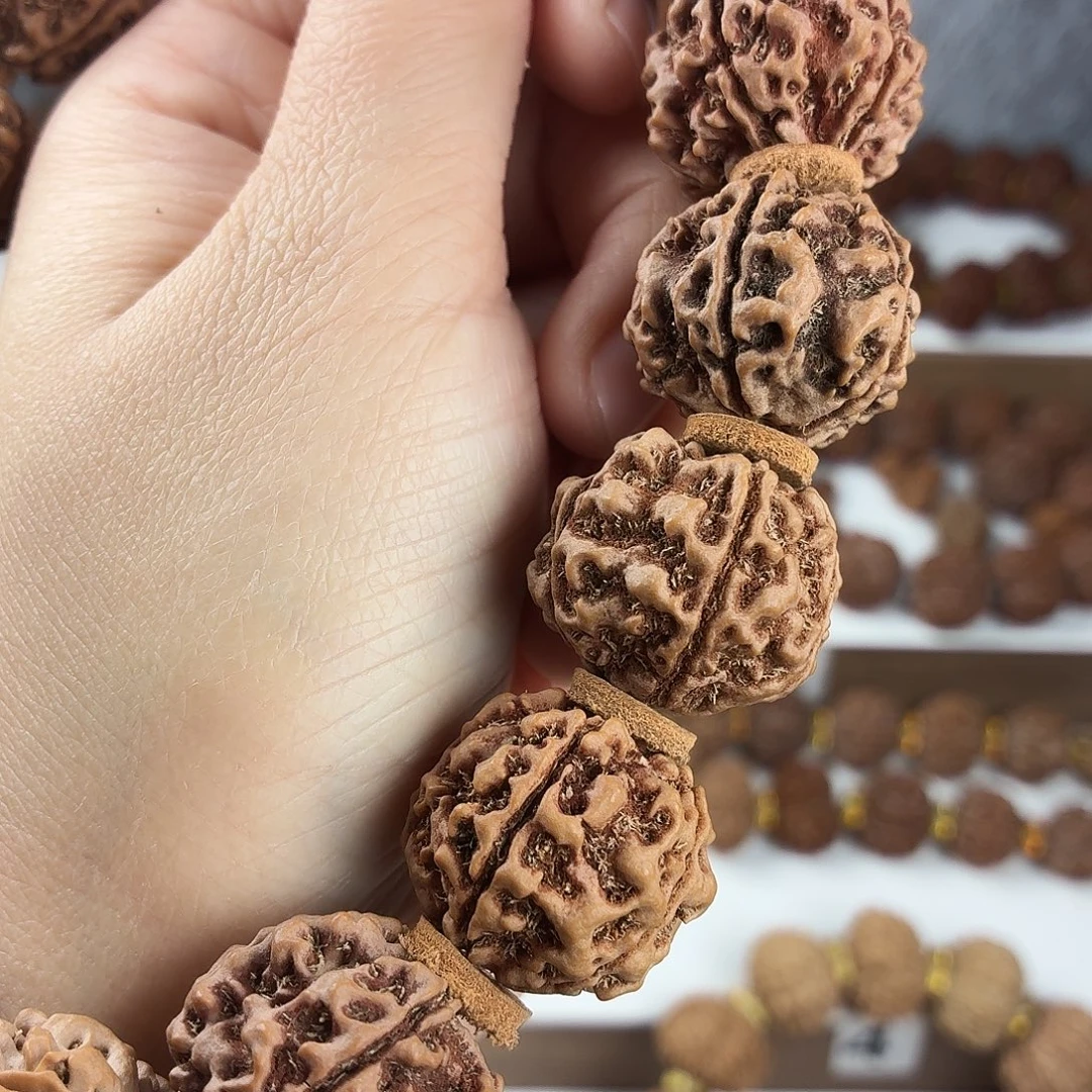 金刚菩提手串原生态精品梅花蜂窝大镂空