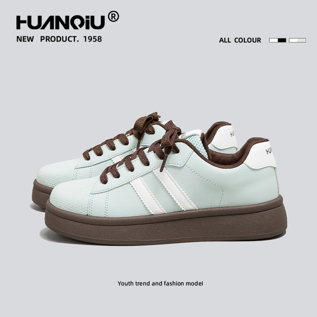 环球多巴胺高颜值百搭小白鞋女2025爆款时尚轻便网红板鞋HC-2716S