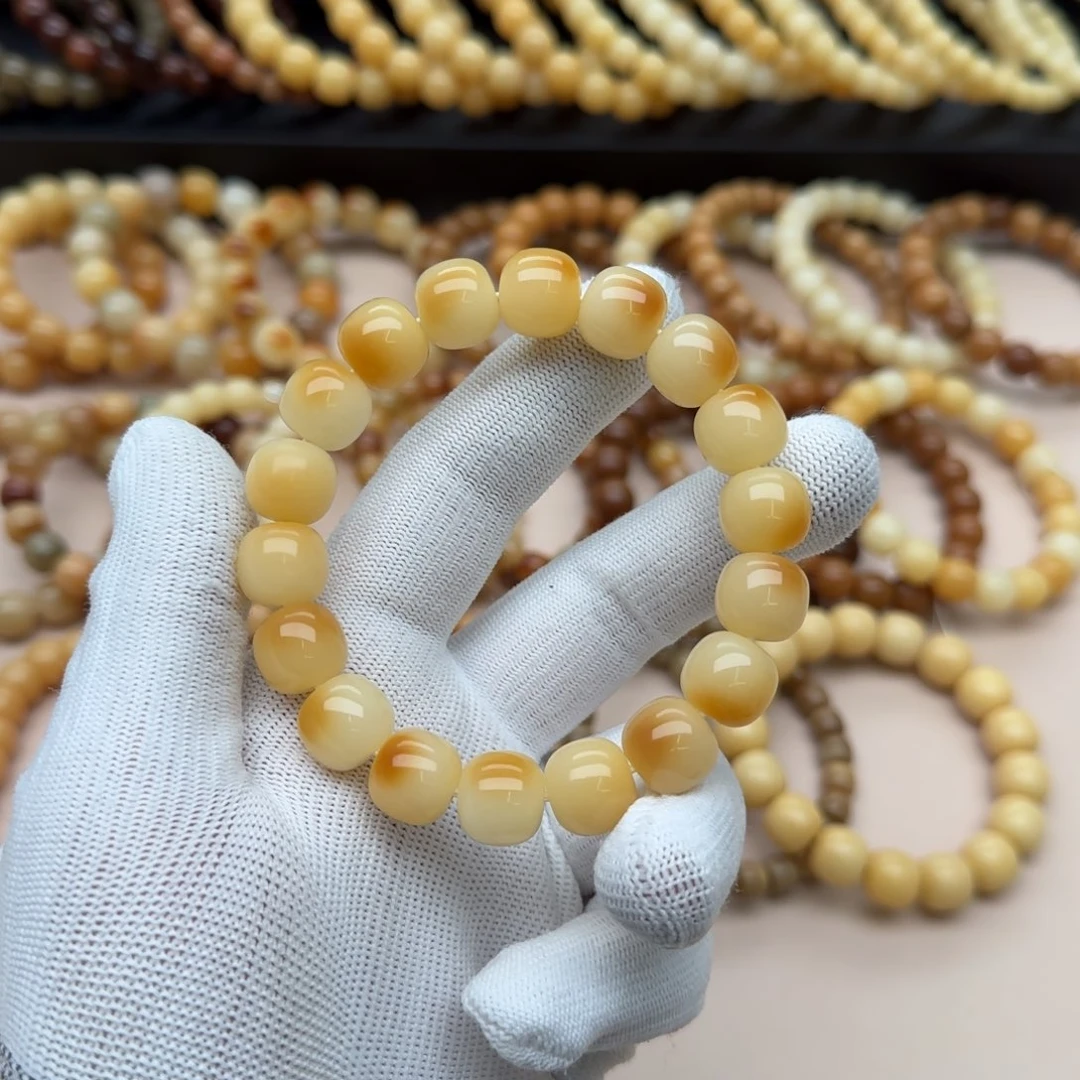 【闪购商品】菩提根/象牙果手串12×13 5年 小炭烧 鬼工
