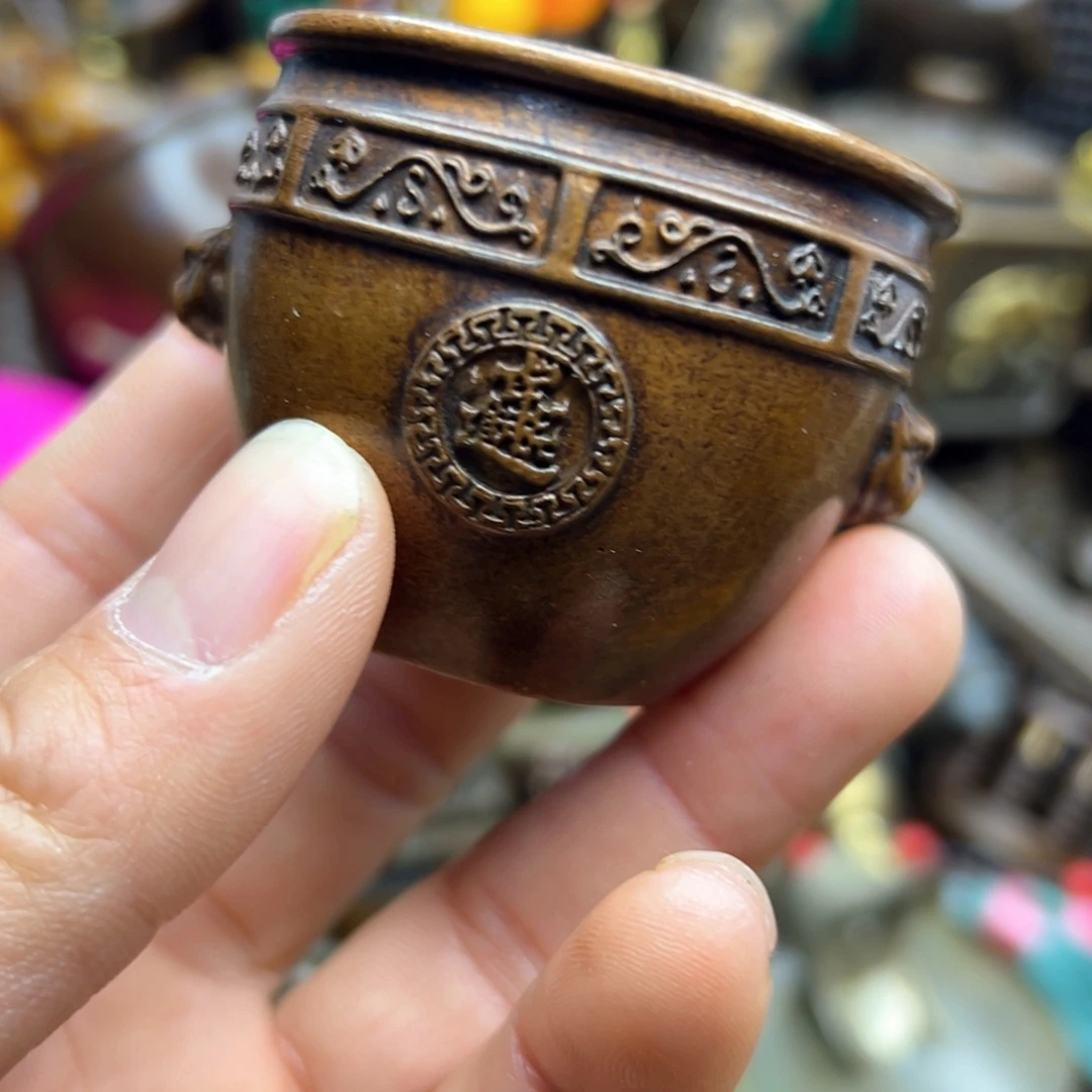 铜摆件欢迎欢迎你