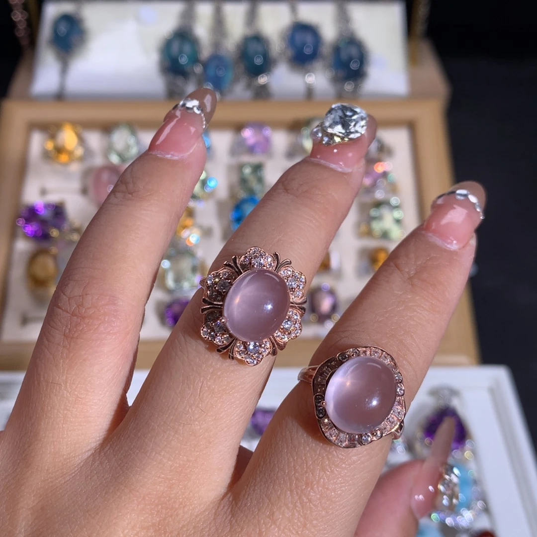 【闪购商品】水晶戒指银S925镶嵌ℳ****?戒指