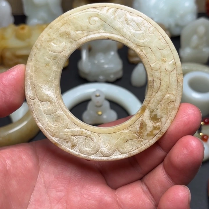 和田玉未镶嵌挂件