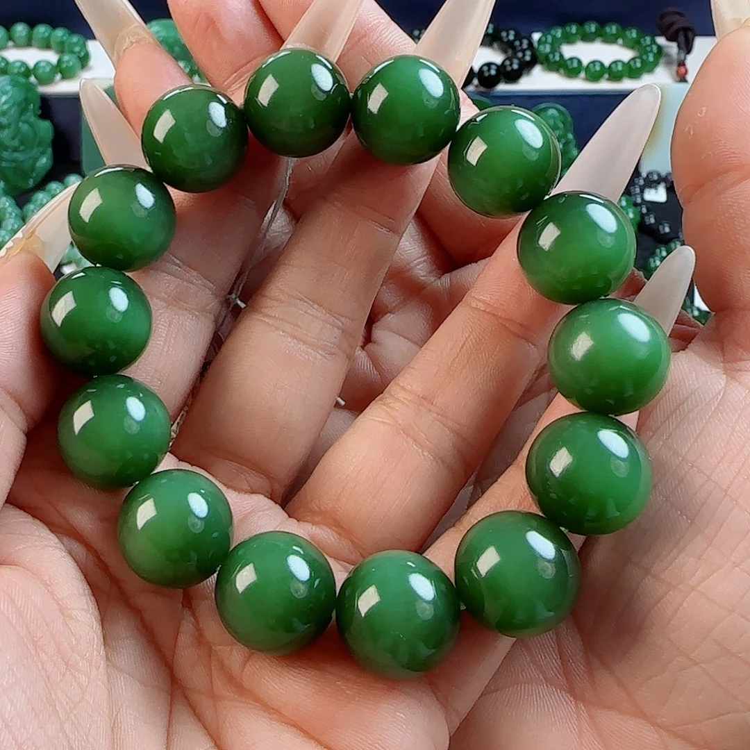 未镶嵌和田玉手串云**步