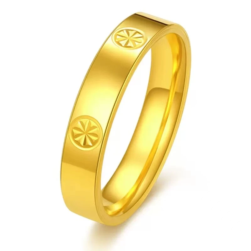【慧姐精选】足金999 米字光面戒指