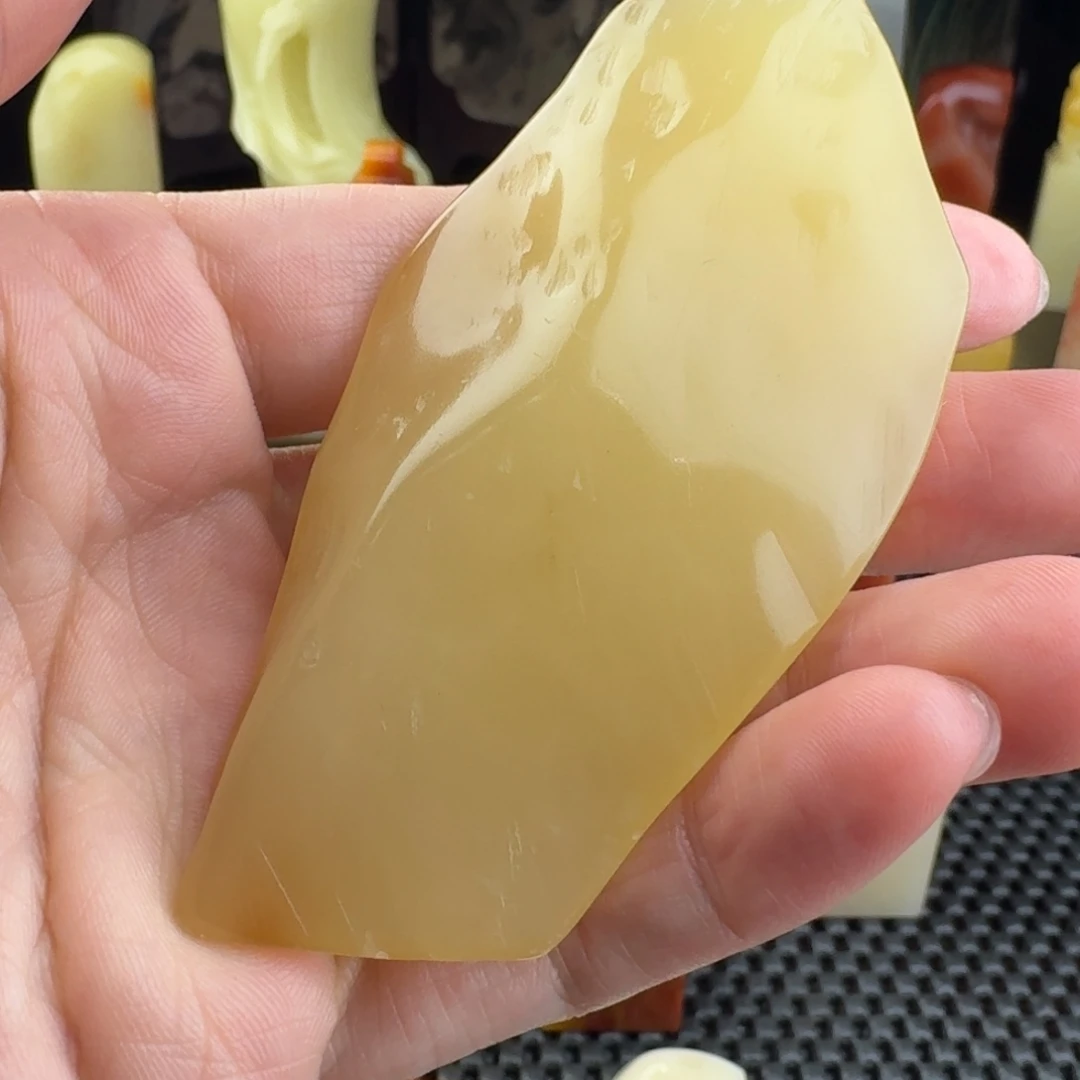 曾***）寿山石印石绿箬通芙蓉