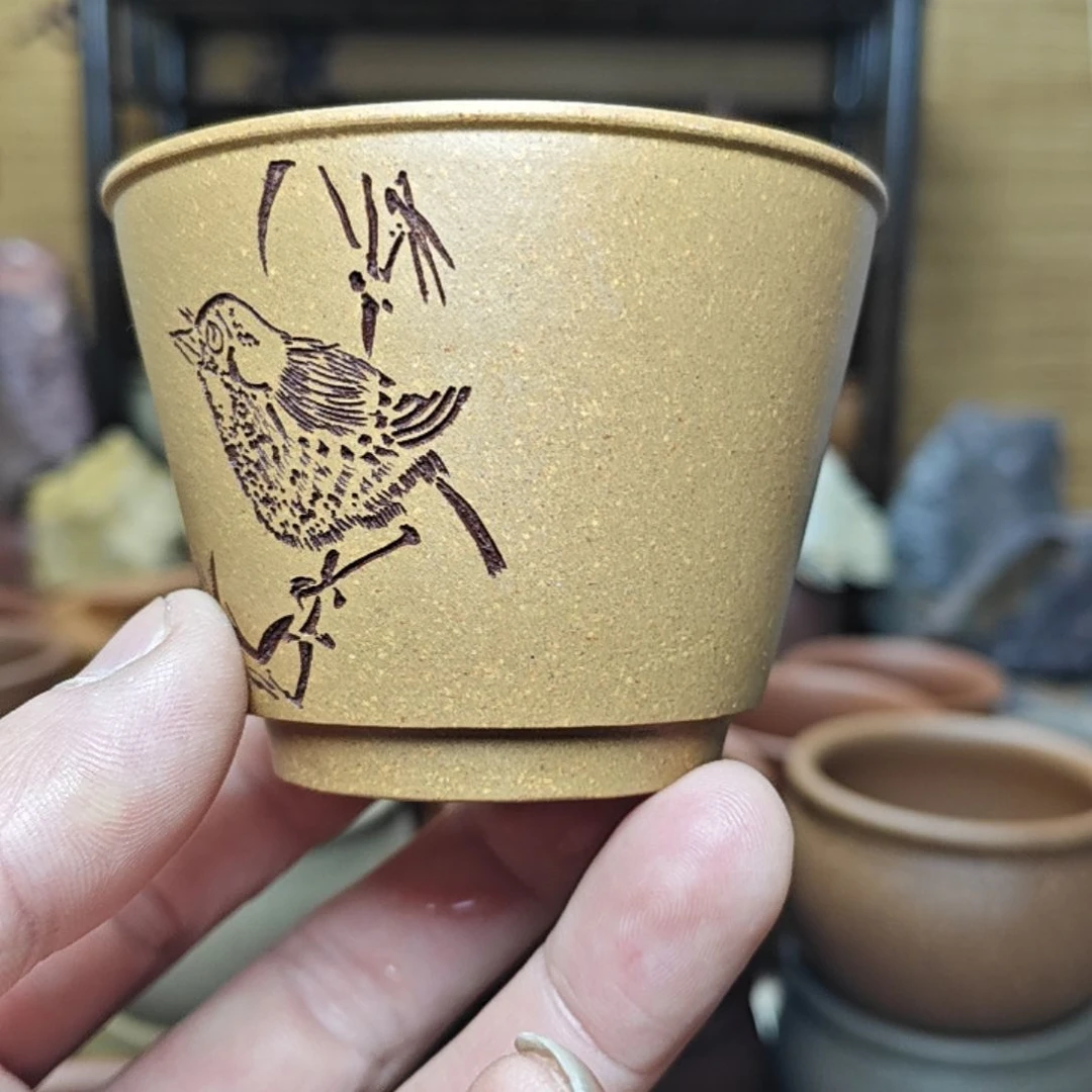 紫砂茶杯紫砂主人杯子