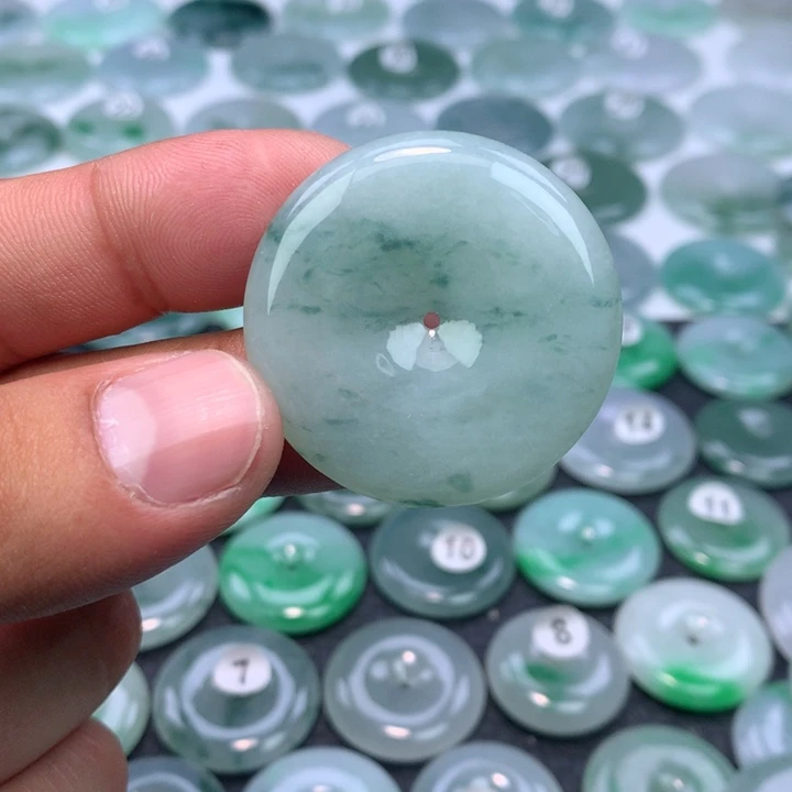 颈饰未镶嵌翡翠缅甸天然A货翡翠37.3-6.3