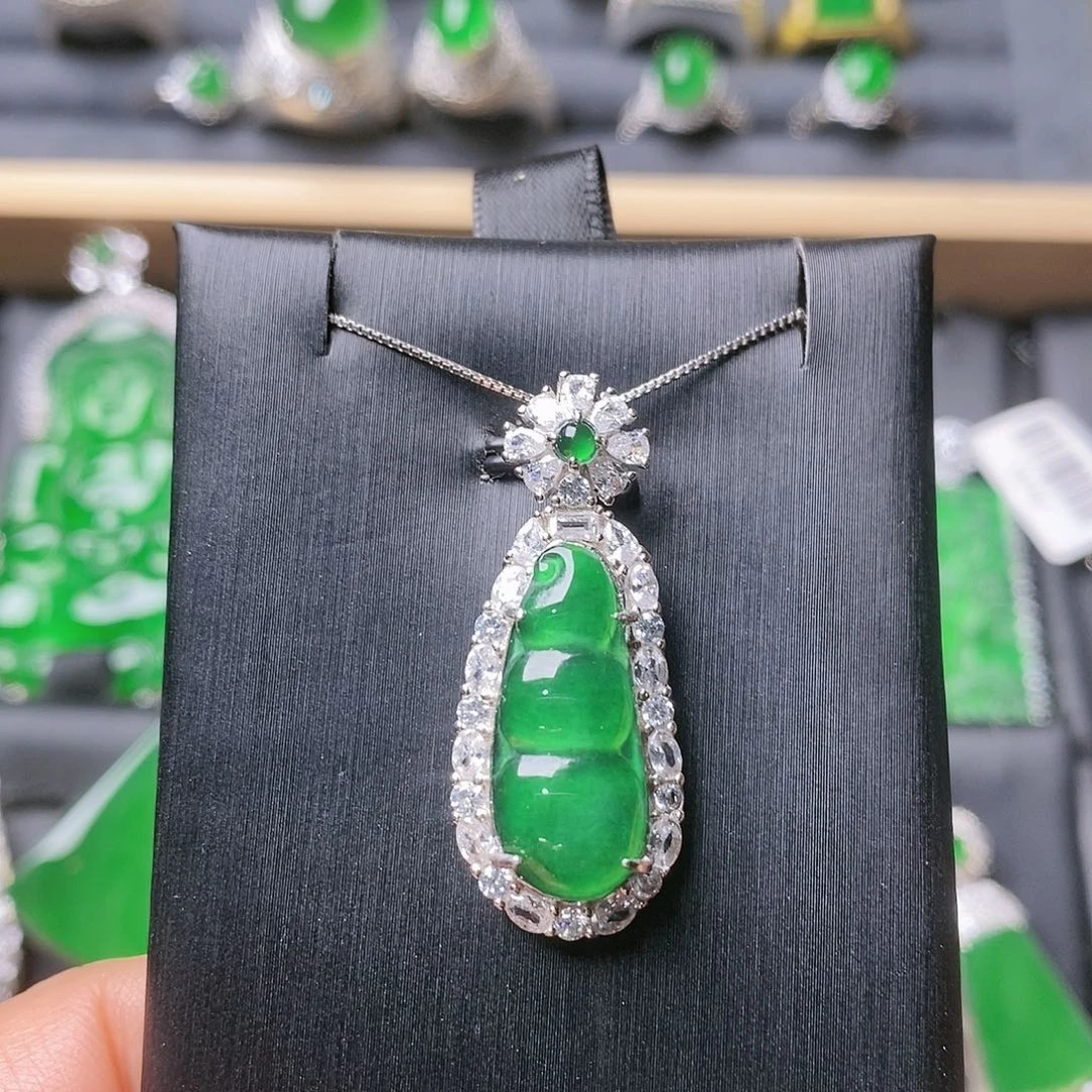 翡翠颈饰未镶嵌吊坠2