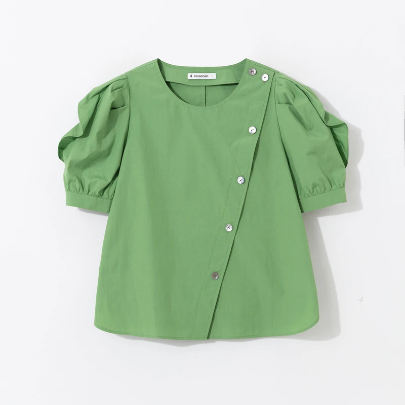 【达人专属】播broadcast洋气衬衫小众衬衣气质暮夏DDP4HD4705