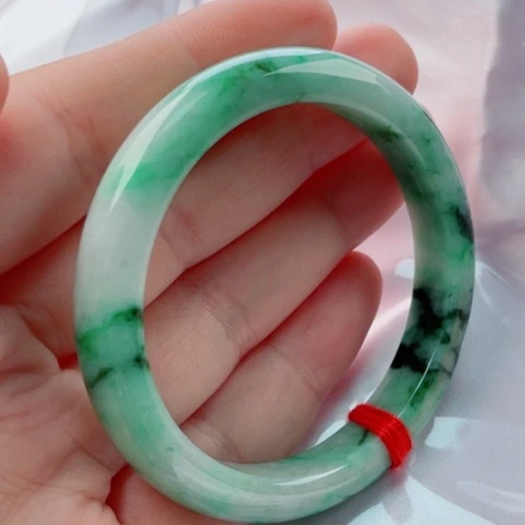 翡翠手镯未镶嵌51.2有瑕疵48小时鉴赏