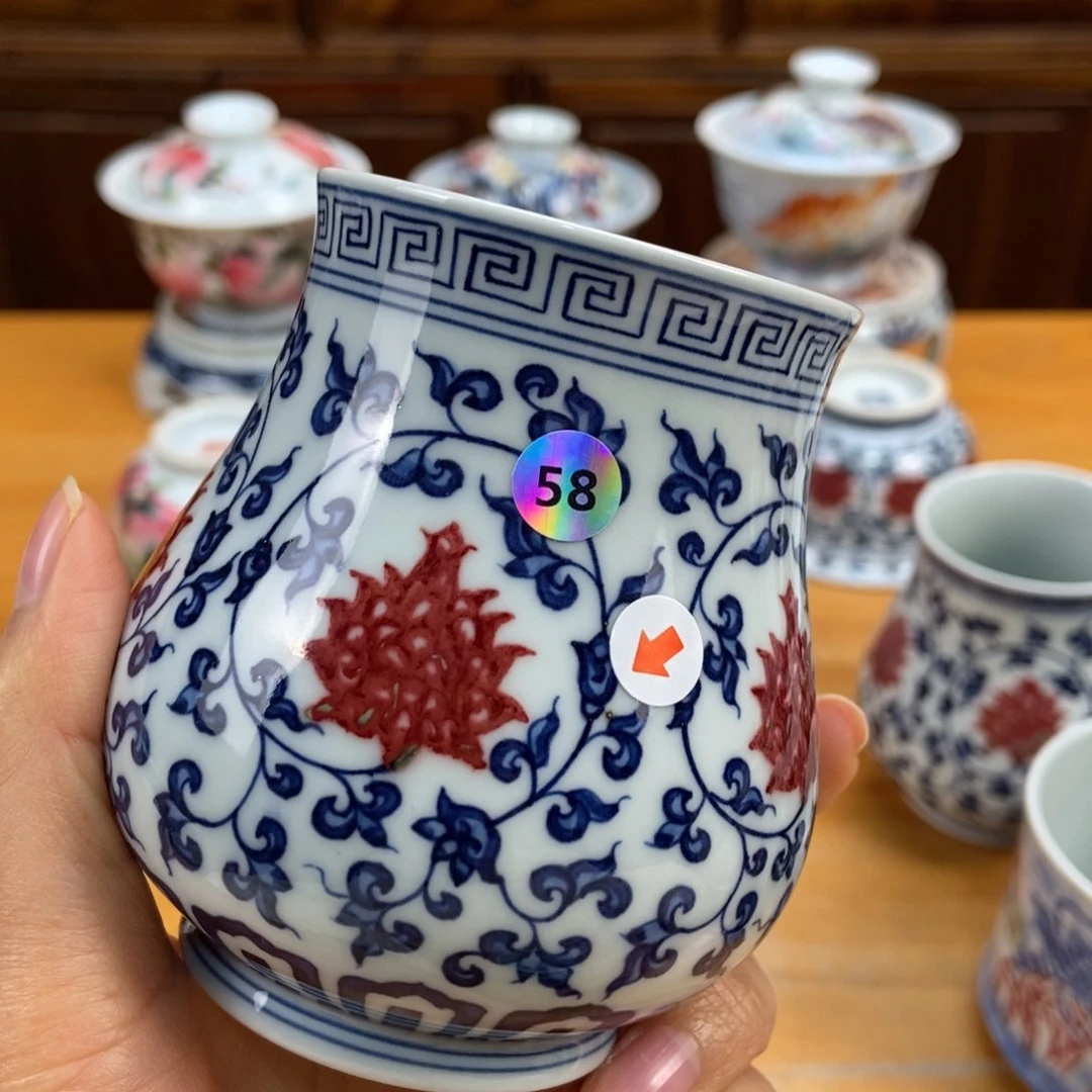 手绘现代茶具非古董