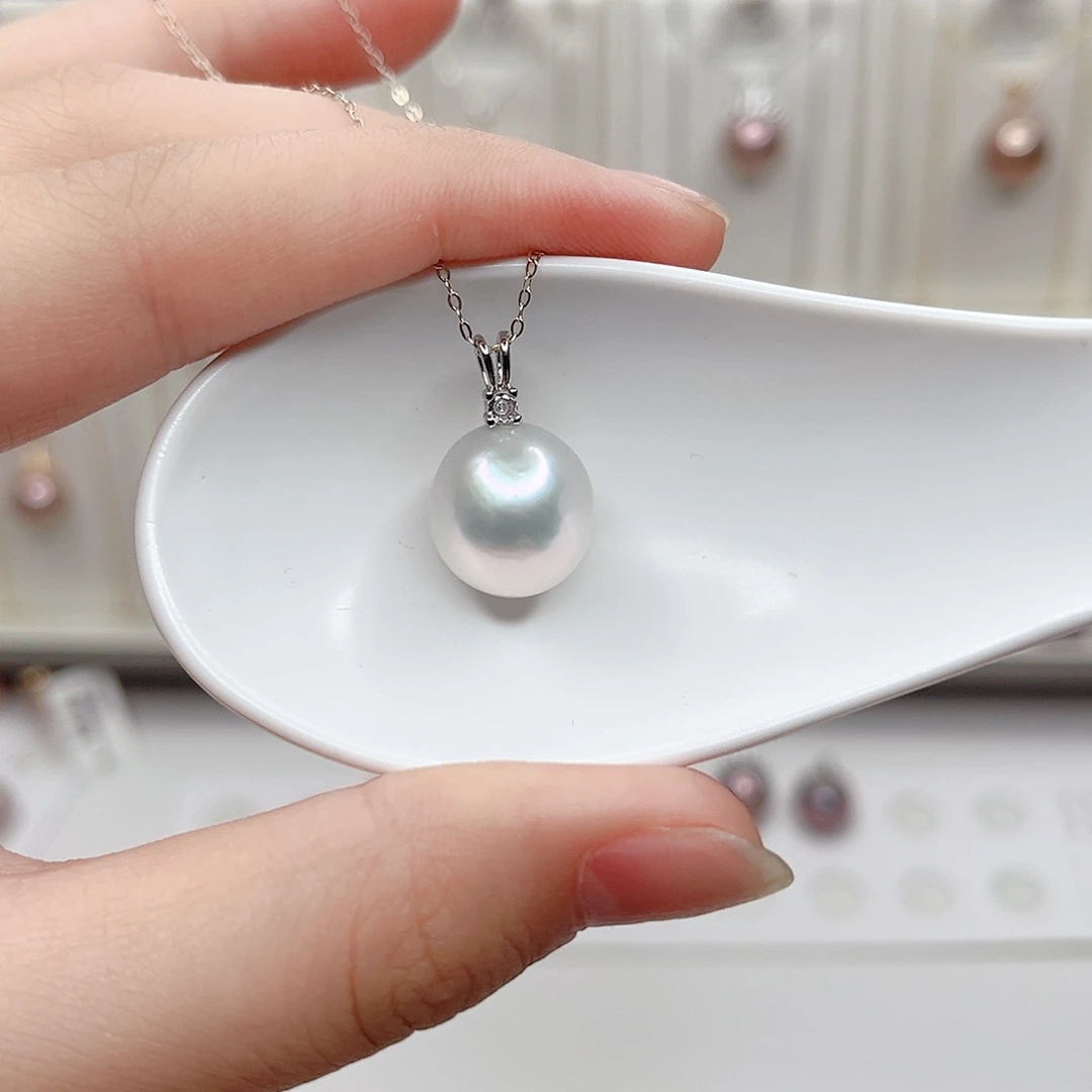 合金淡水珍珠吊坠(赠链)