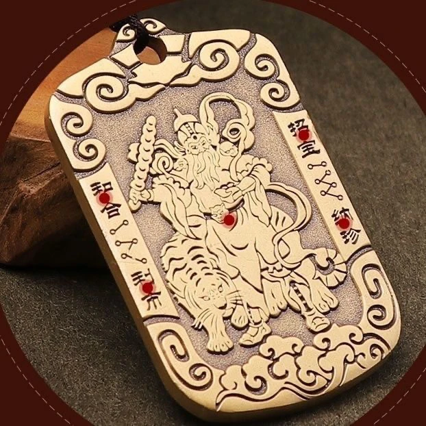 蒋军牌纯黄铜摆件/挂牌/钥匙扣/车载挂件/包包挂件/