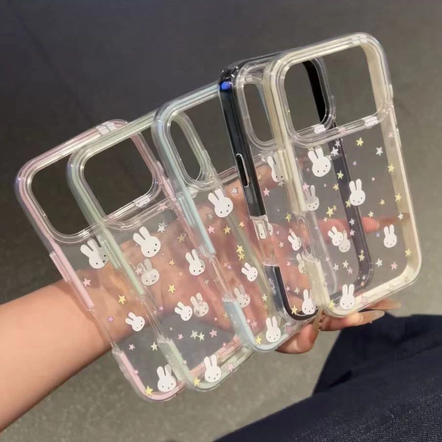诚星泽星星米菲兔适用苹果16/17PRO手机壳华为VIVO小米OPPO透明软