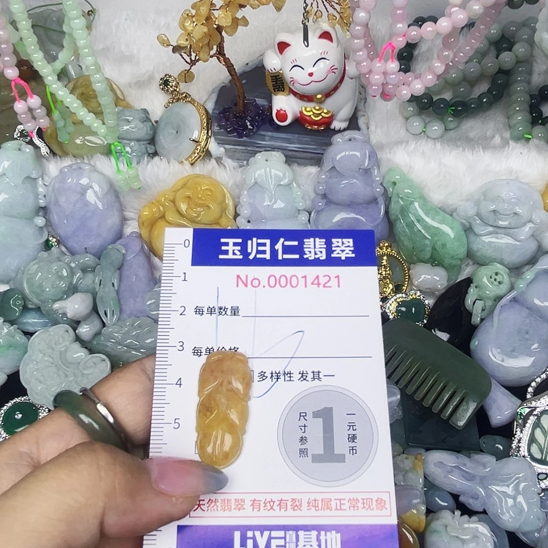 翡翠未镶嵌颈饰-11