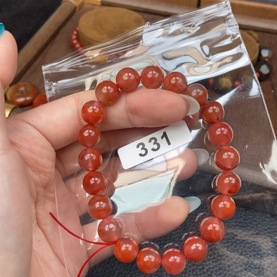 南红玛瑙未镶嵌手链卡9.3