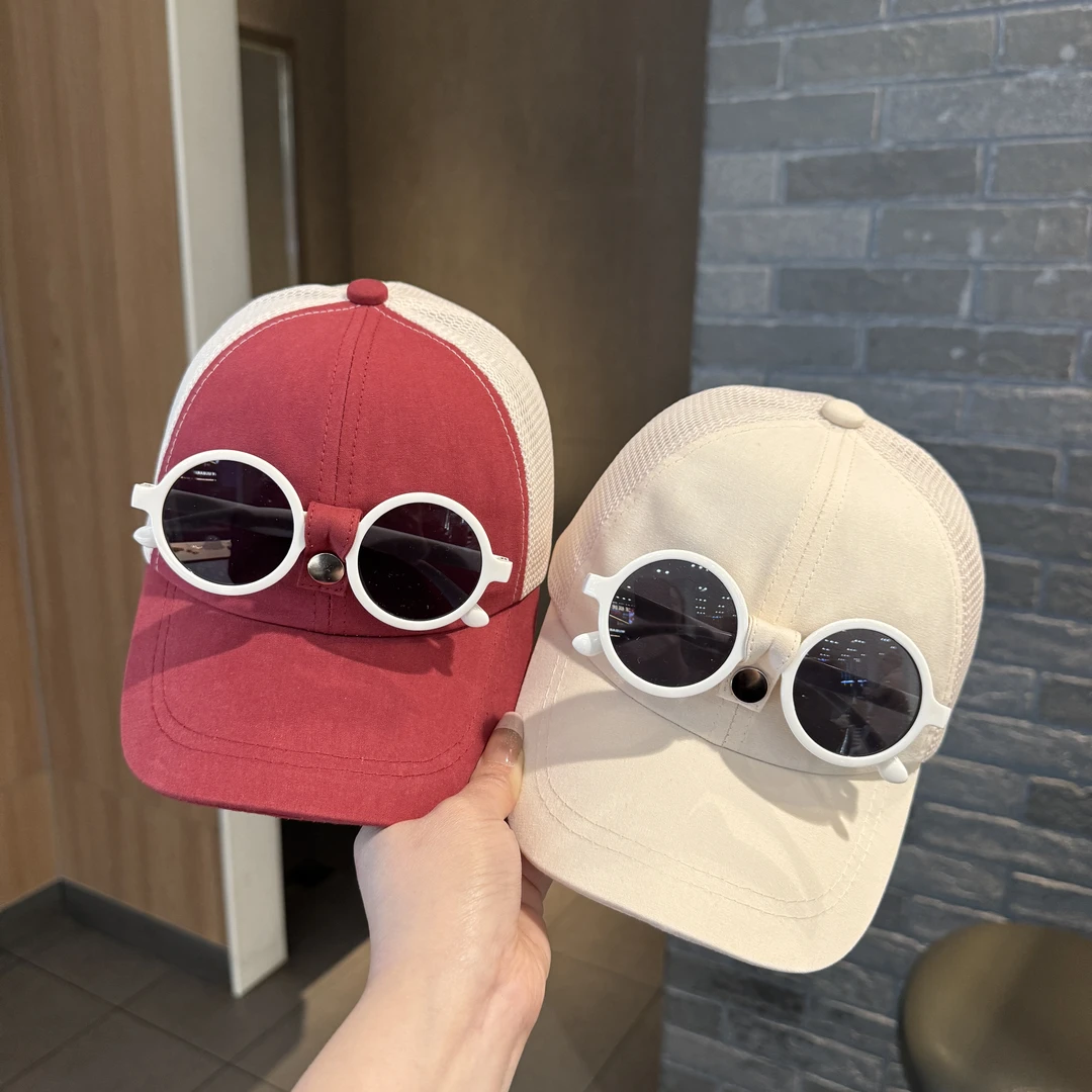 【爱U墨镜】儿童帅气墨镜帽子宝宝韩版洋气棒球帽春天中大童鸭舌帽