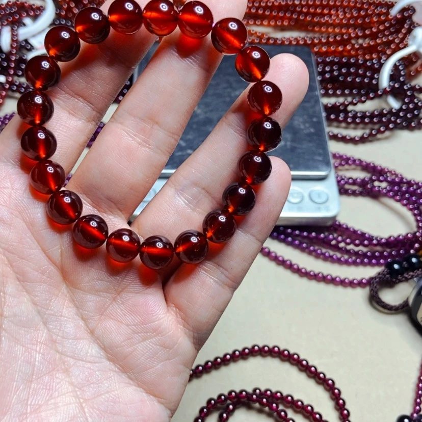 【闪购商品】未镶嵌手链石榴石H**Y9.5毫米