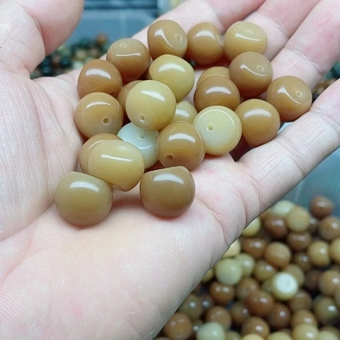 吊坠白玉菩提15精品干磨风化大肠30颗