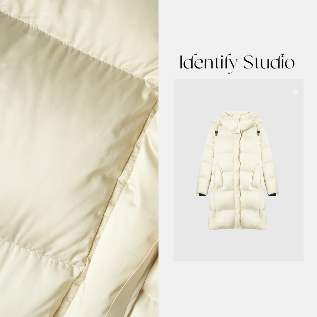IDENTIFY秋季新款加厚秋冬连帽羽绒外套上衣25AWN1021105