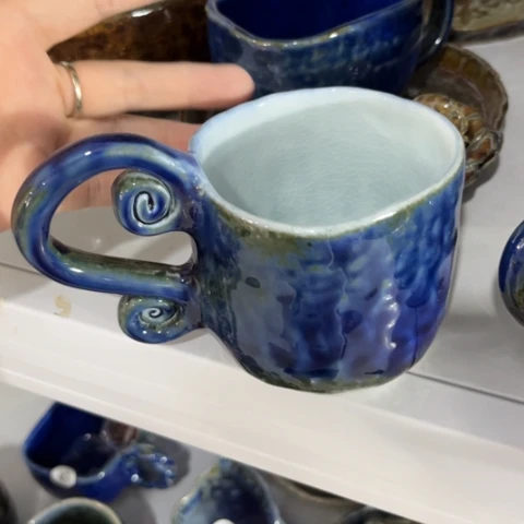 碗手工手捏咖啡杯碗盘
