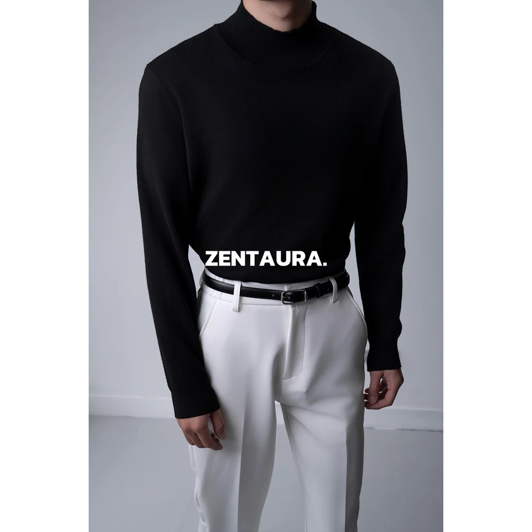【神盐会长品牌】之南ZENTAURA丨意式中高领荷尔蒙羊毛混纺毛衣打底