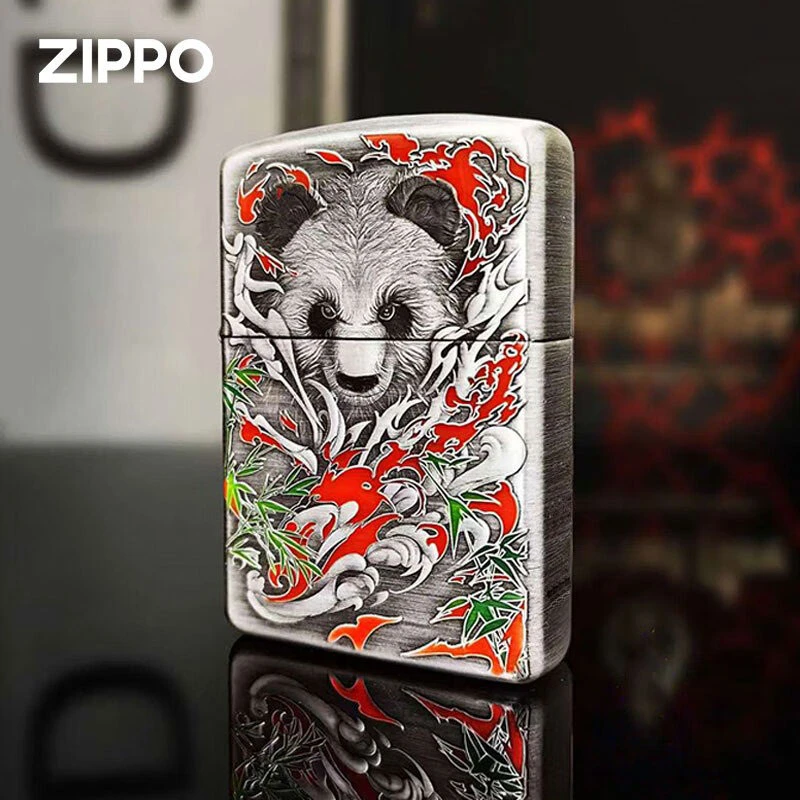 ZIPPO/之宝打火机【同城优选】正版功夫熊猫煤油防风正品送男士DYJ1