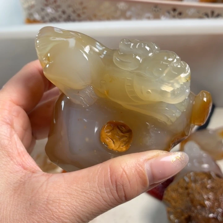 玛瑙/玉髓未镶嵌吊坠(不含链)