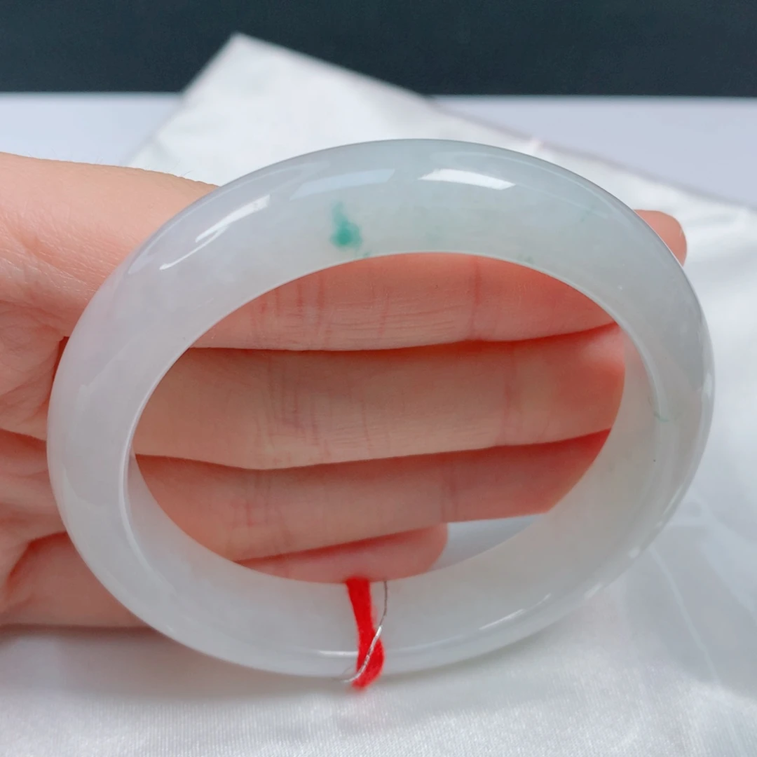 翡翠手镯未镶嵌54.1正圈清新