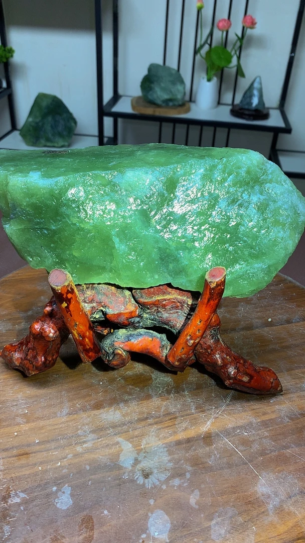 天然岫玉原石摆件随机发