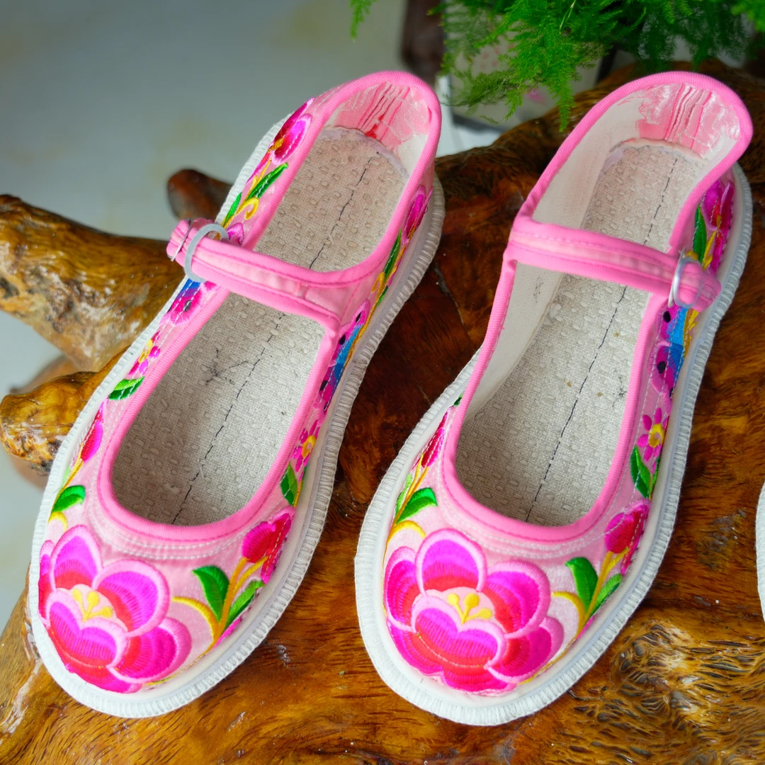 38码老北京布鞋绣花布鞋绣花鞋复古汉服鞋绣花布民族风绣花