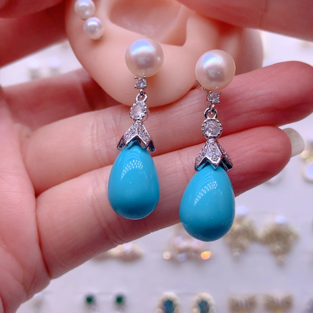 耳饰淡水珍珠合金