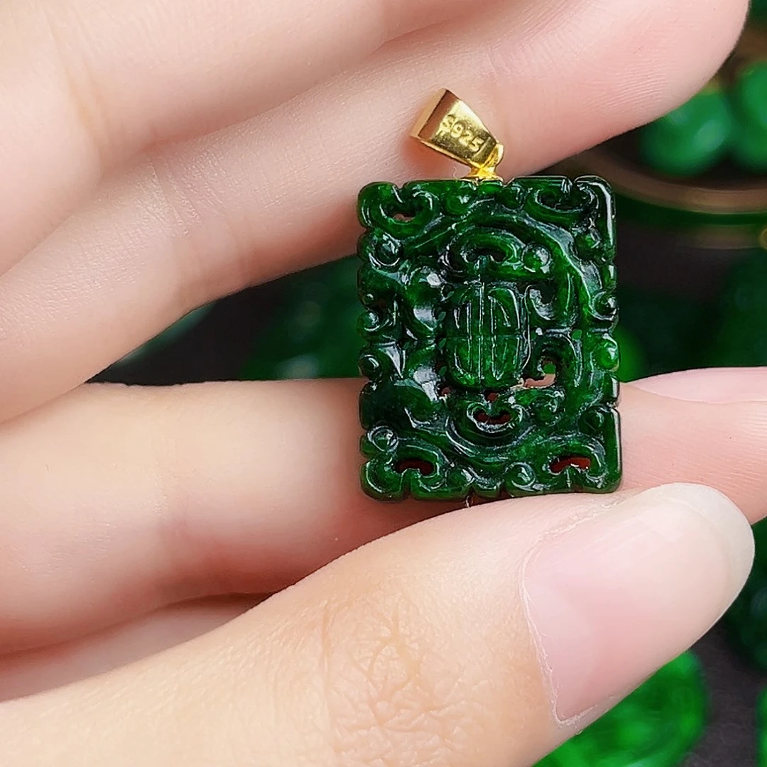 颈饰银S925镶嵌翡翠多样性