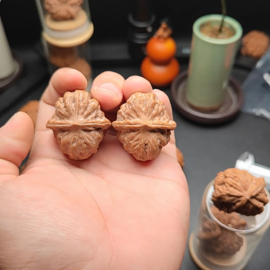 文玩核桃把件门头沟元宝尺寸38全品