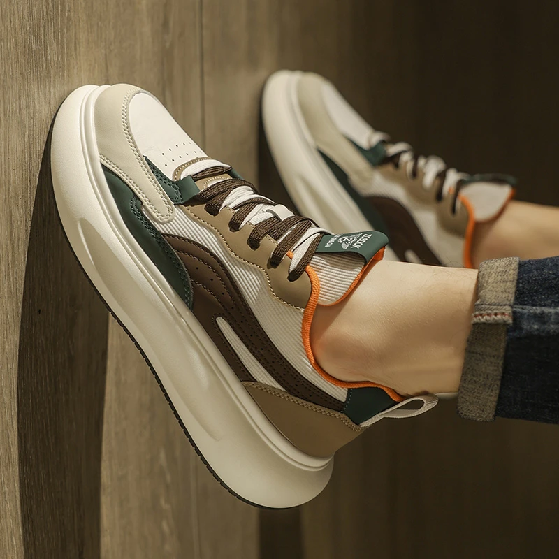 2025新款男鞋休闲运动阿甘鞋男士老爹鞋厚底潮鞋透气潮流男款鞋子